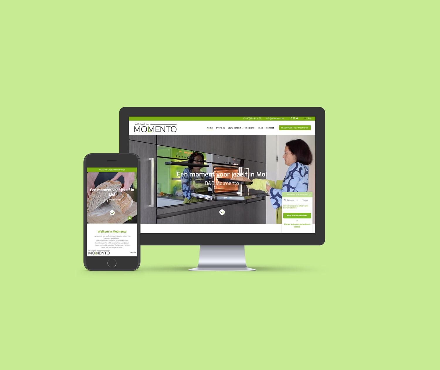 Molmento website aroma communicatie