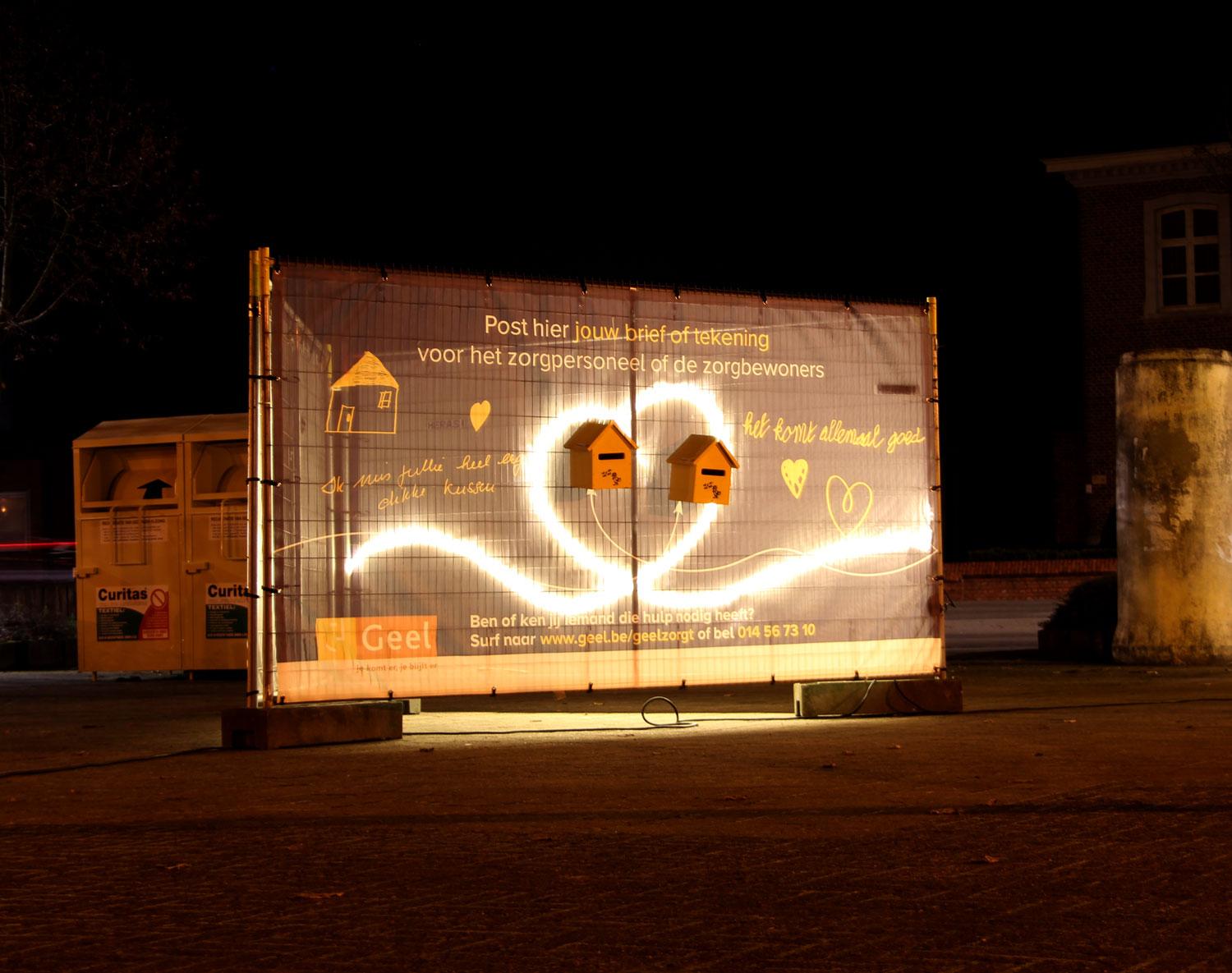 stad Geel banners verbondenheid aroma communicatie